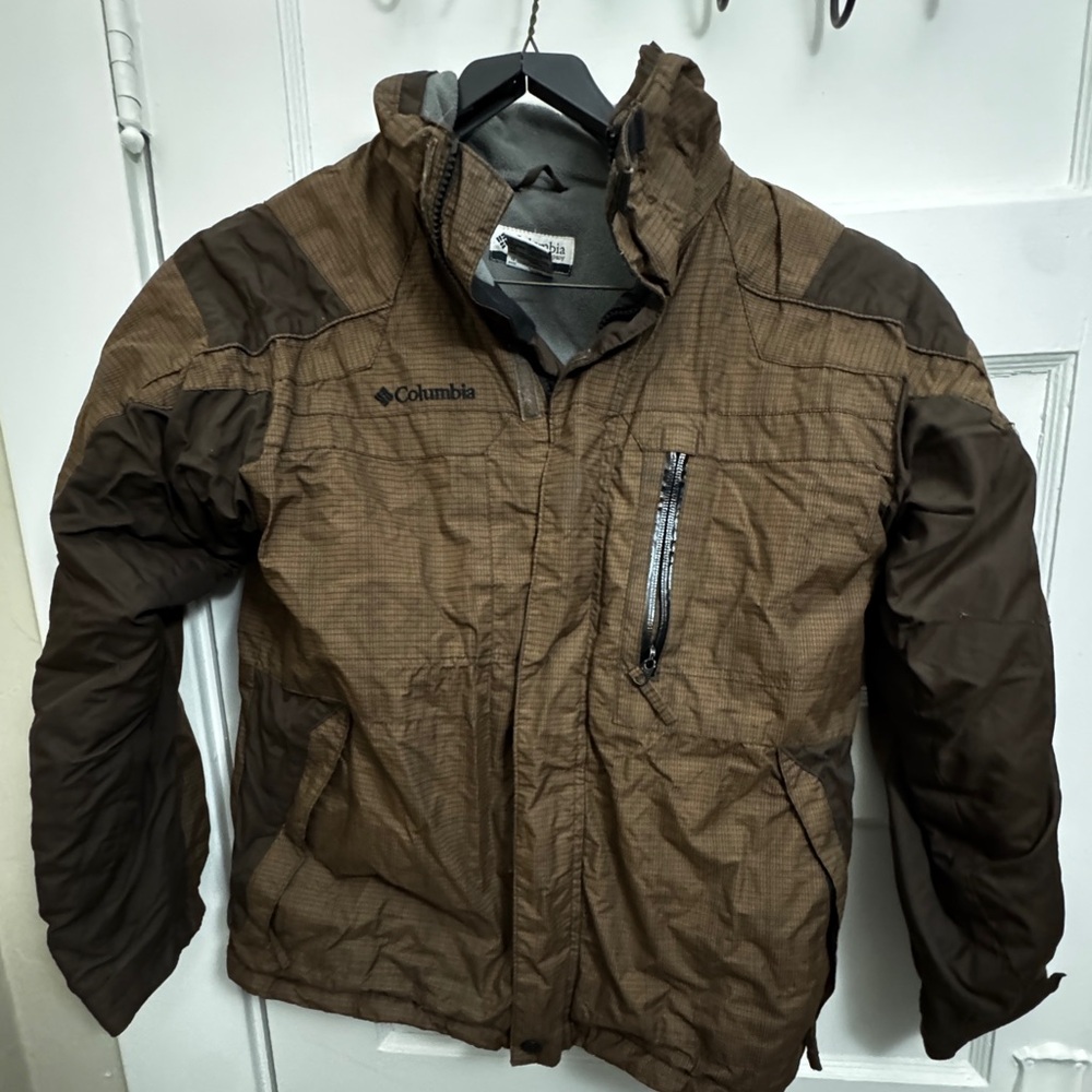 Columbia Youth Ski Jacket – Size 14/16 – Brown/Chocolate – Warm & Durable